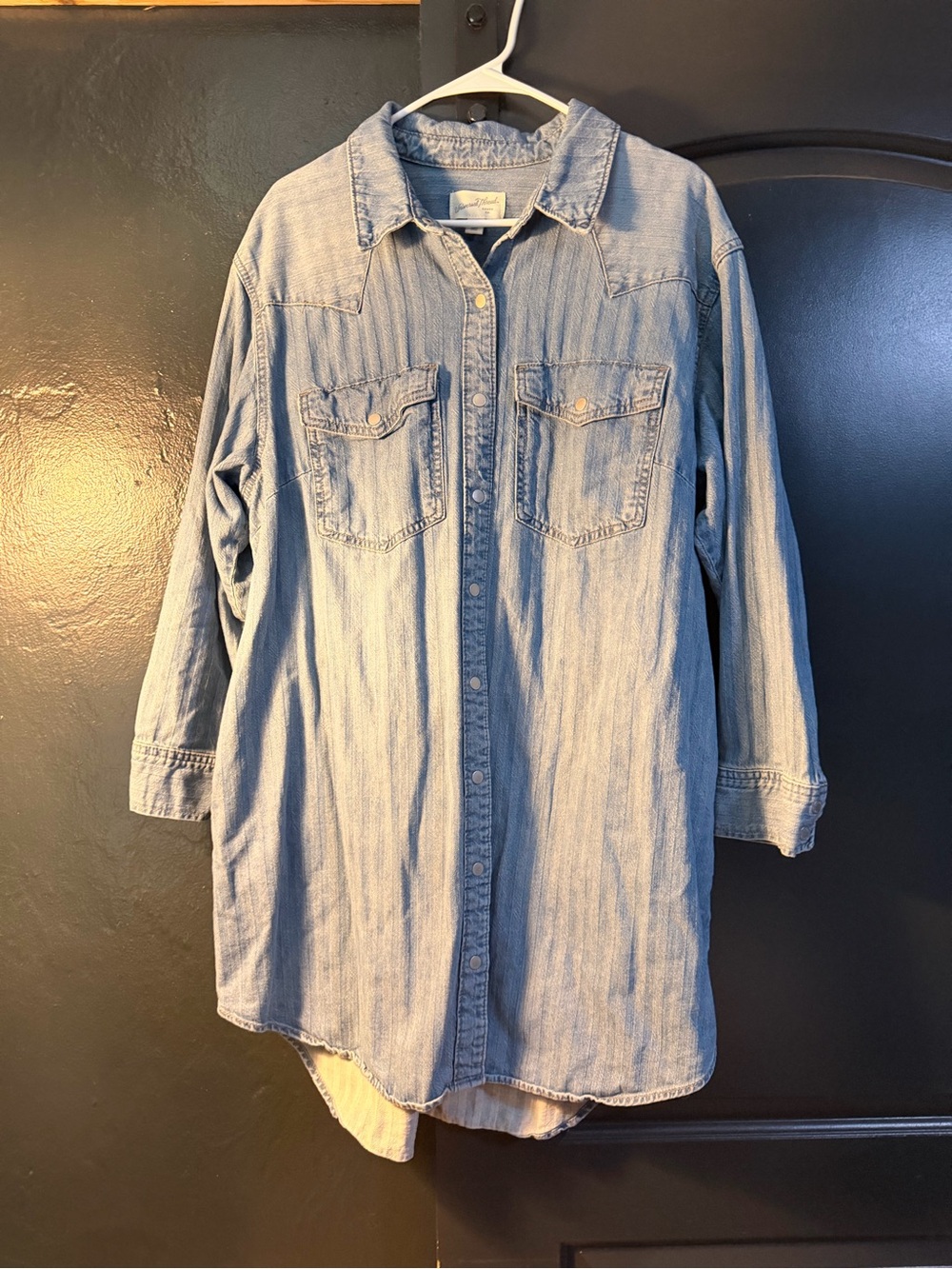 Universal Thread Light Blue Chambray Button-Up